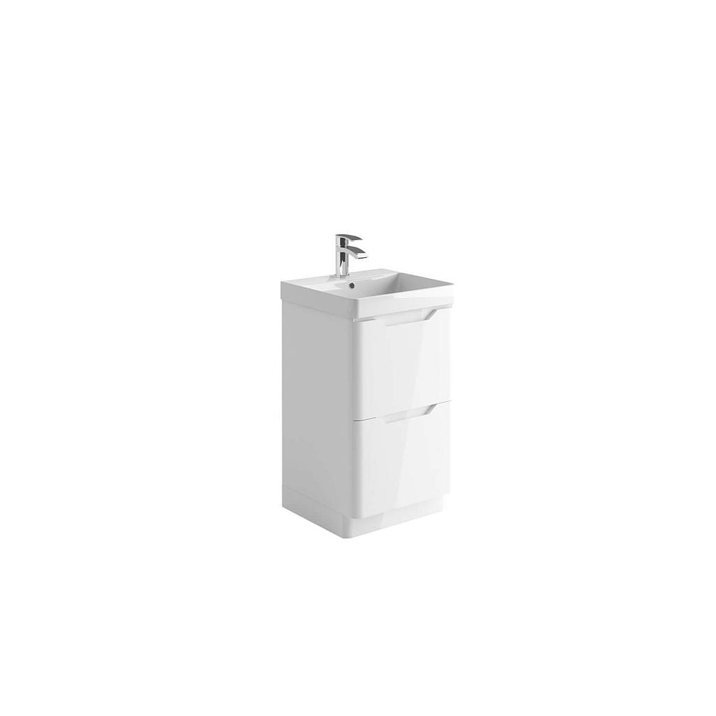 Ella 500mm Floor Unit - White (Component)