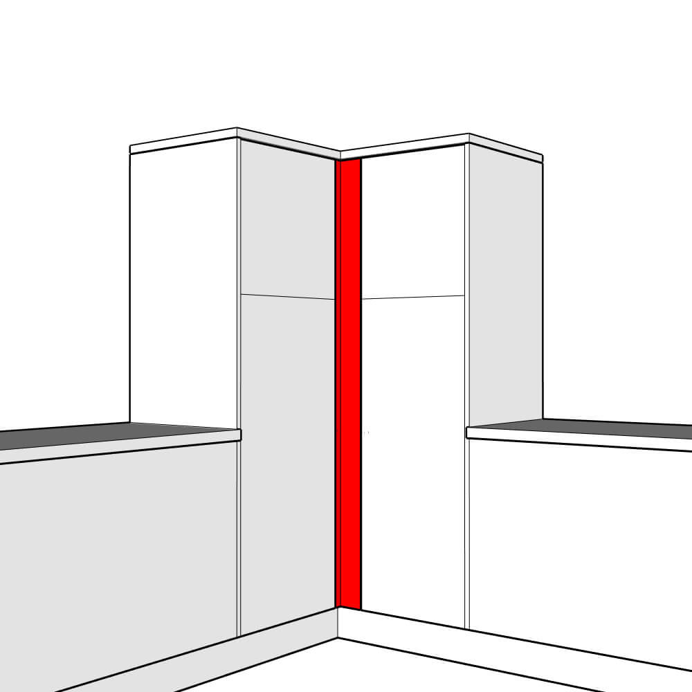 Helmsley Adjustable Corner Post Set - 1820 x 100 x 18mm (x2)