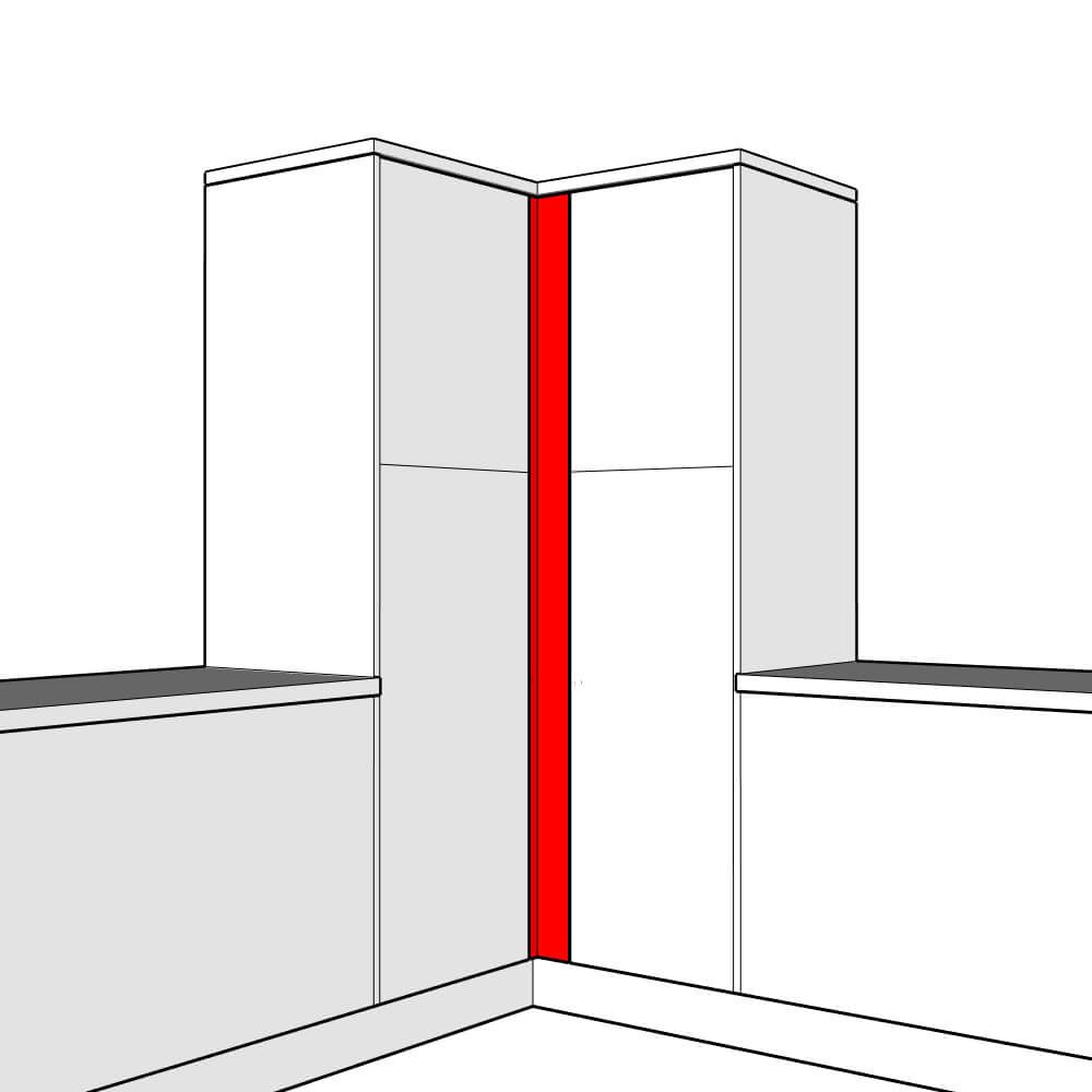 Helmsley Adjustable Corner Post Set - 1965 x 100 x 18mm (x2)