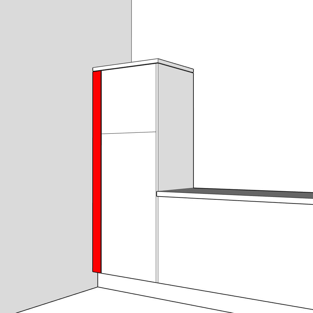Helmsley Smooth Matt Filler Panel - 1825 x 100 x 18mm