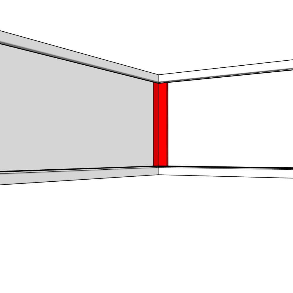 Helmsley Fixed Size Corner Post Set - 355 x 60 x 60mm