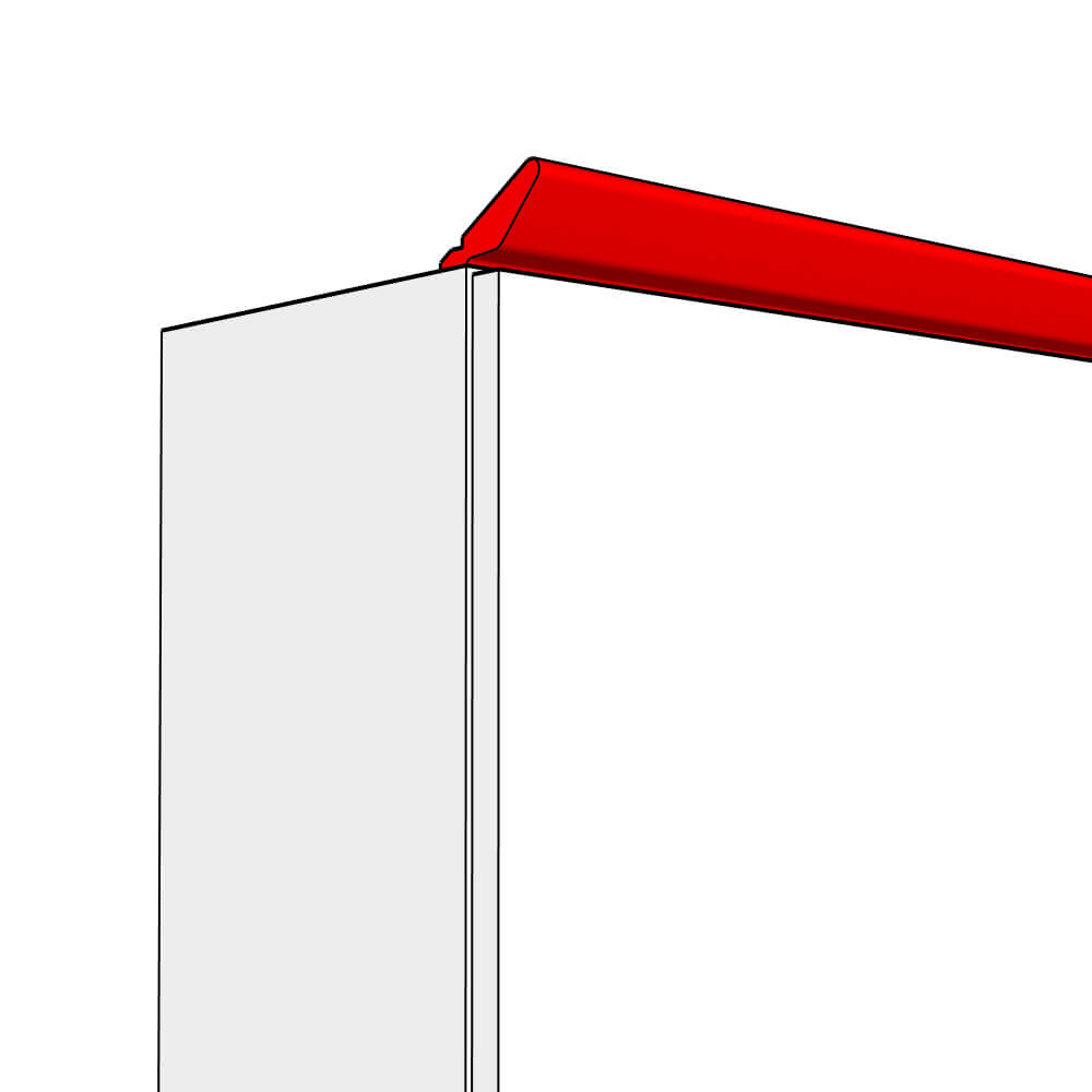 Helmsley Smooth Matt Straight Cornice - Tangent - 3m