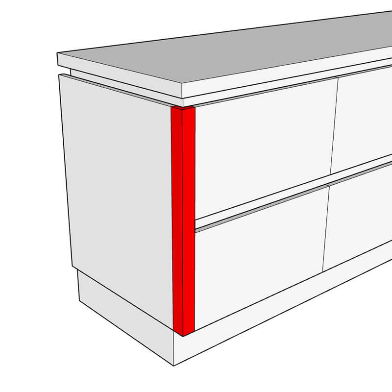 Henley External Corner Post - 685 x 46 x 46mm