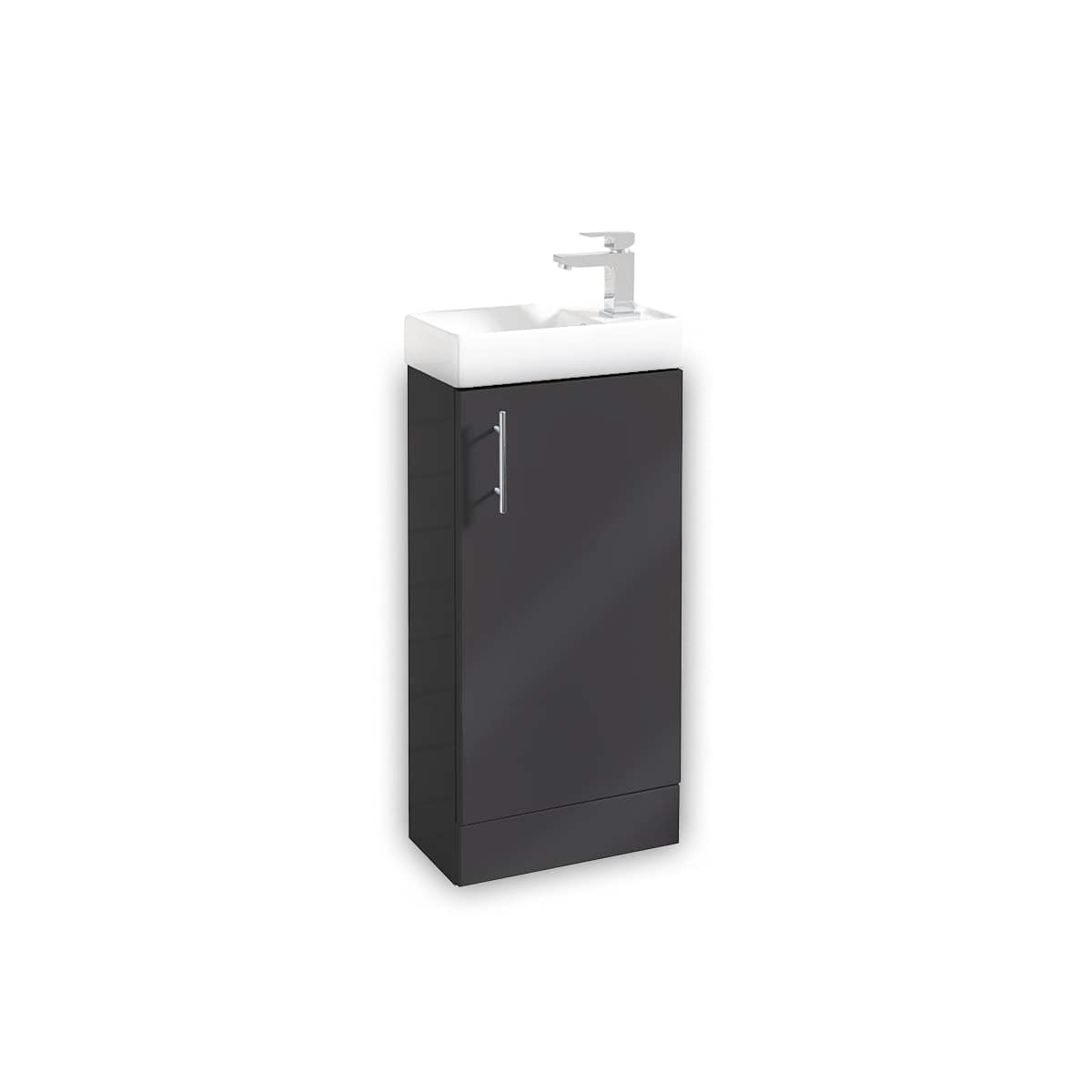 Lanza Cloakroom Vanity Floor Mounted - Anthracite