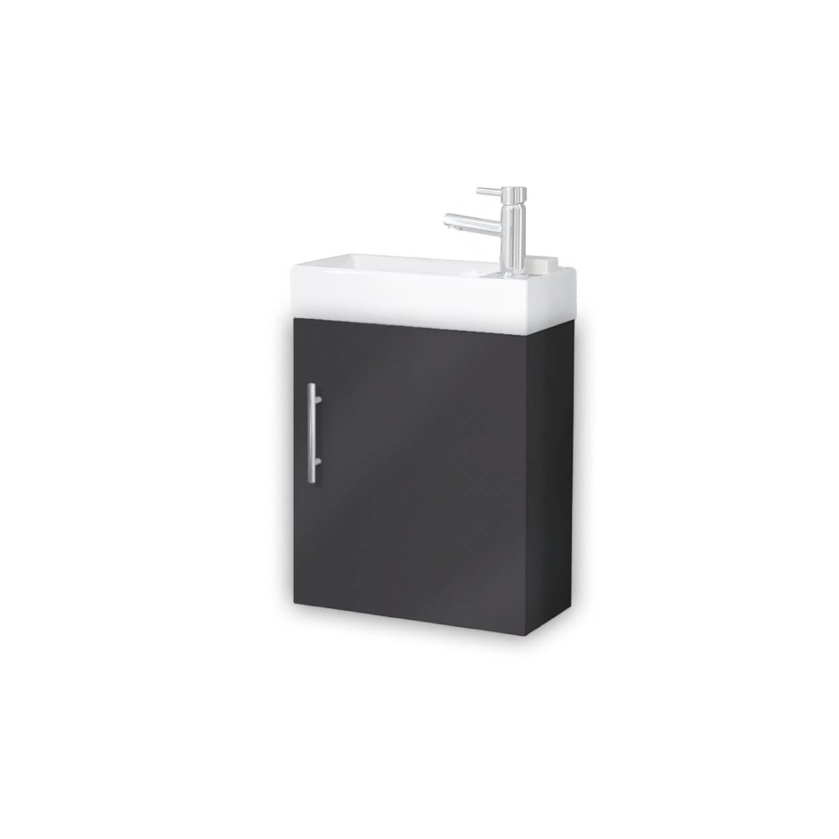 Lanza Cloakroom Vanity Wall Mounted - Anthracite