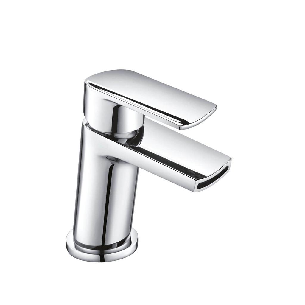 Leo Mini Mono Basin Mixer with Push Waste