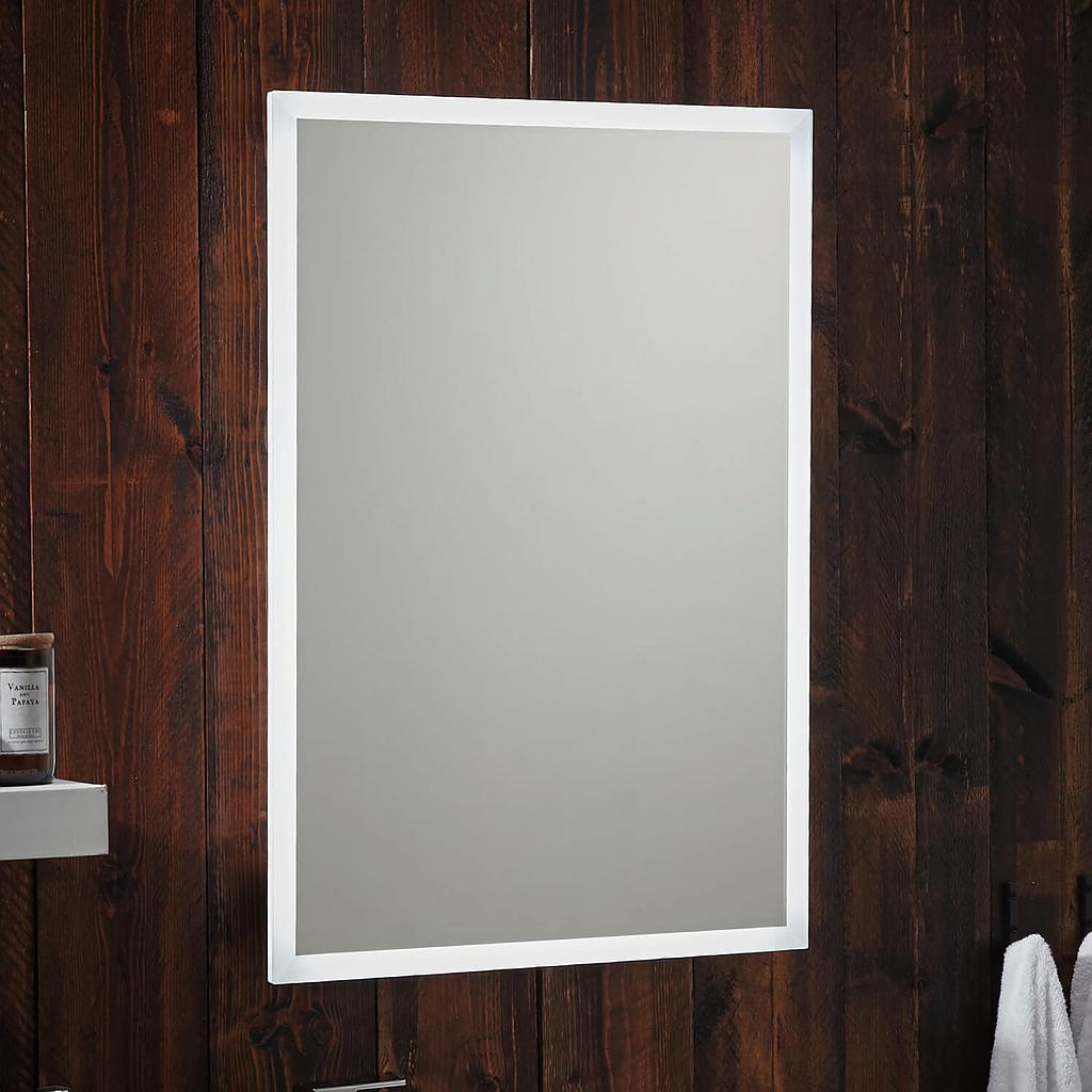 Mosca LED Mirror with Demister Pad and Shaver Socket and Bluetooth - 500mm (wide) x 700mm (high)