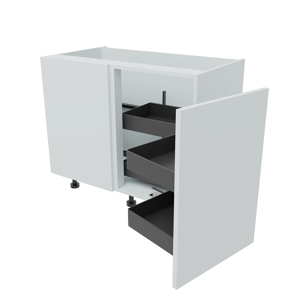 1000mm Highline Corner Base Unit - Planero Swing Out Corner - 500mm Door (Left Blank)
