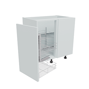 800mm Highline Corner Base Unit - Magic Corner - 400mm Door (Right Blank)