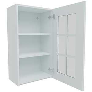 500mm True Handleless 6 Panel Georgian Glass Door Wall Unit (High)