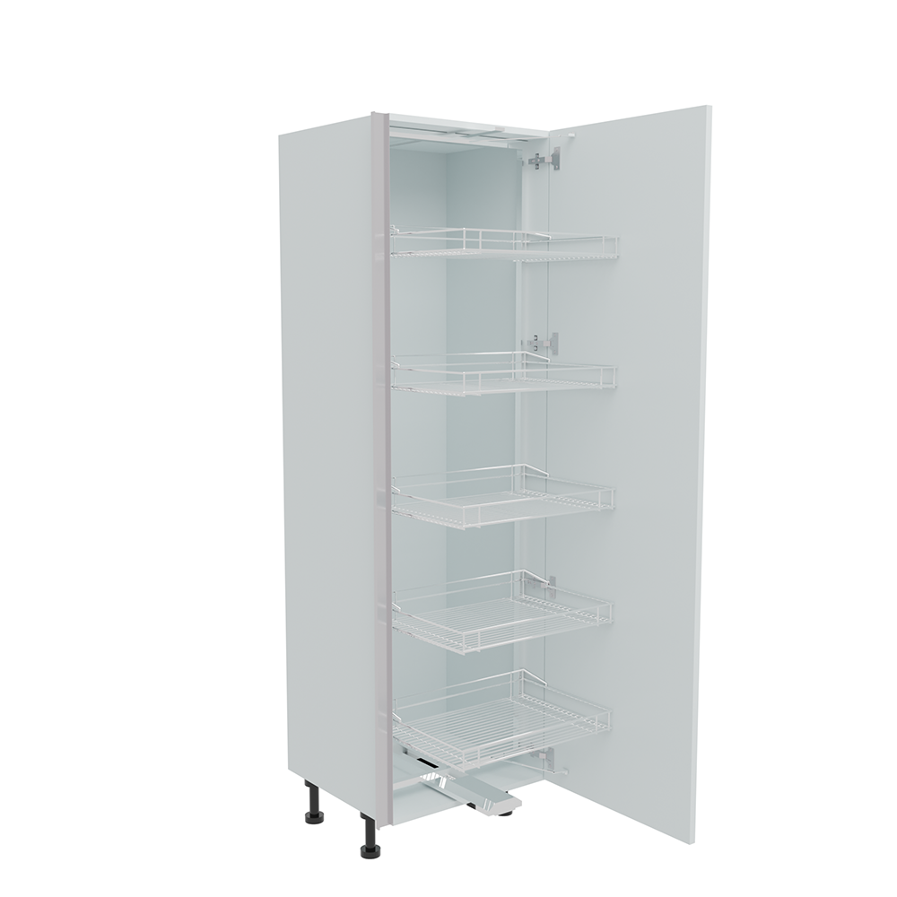 600mm True Handleless Tall Swing Out Larder Unit - Full Height Door - Right Hand