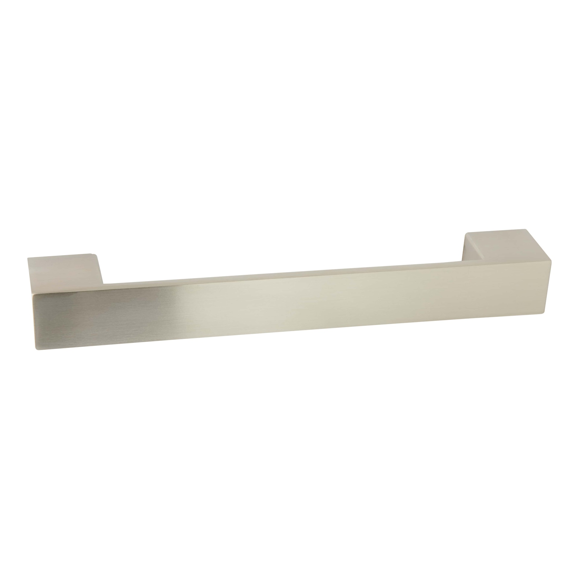 Modern Square Chunky Handle Brushed Steel