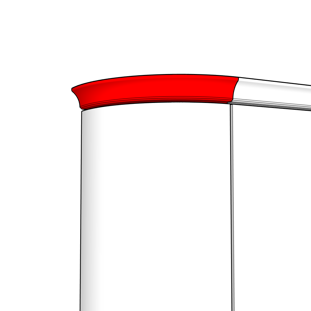 Hembury External Curved Cornice - Classic