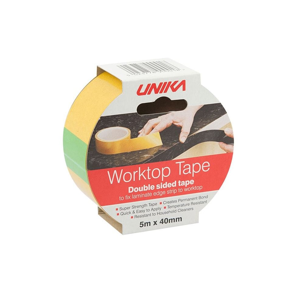 Unika Double-sided Self Adhesive Worktop Tape - 5m 
