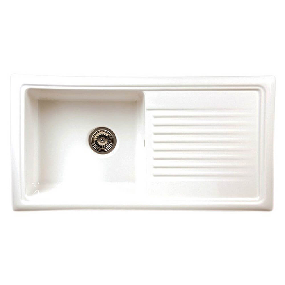 Single Bowl Inset Sink - Ceramic