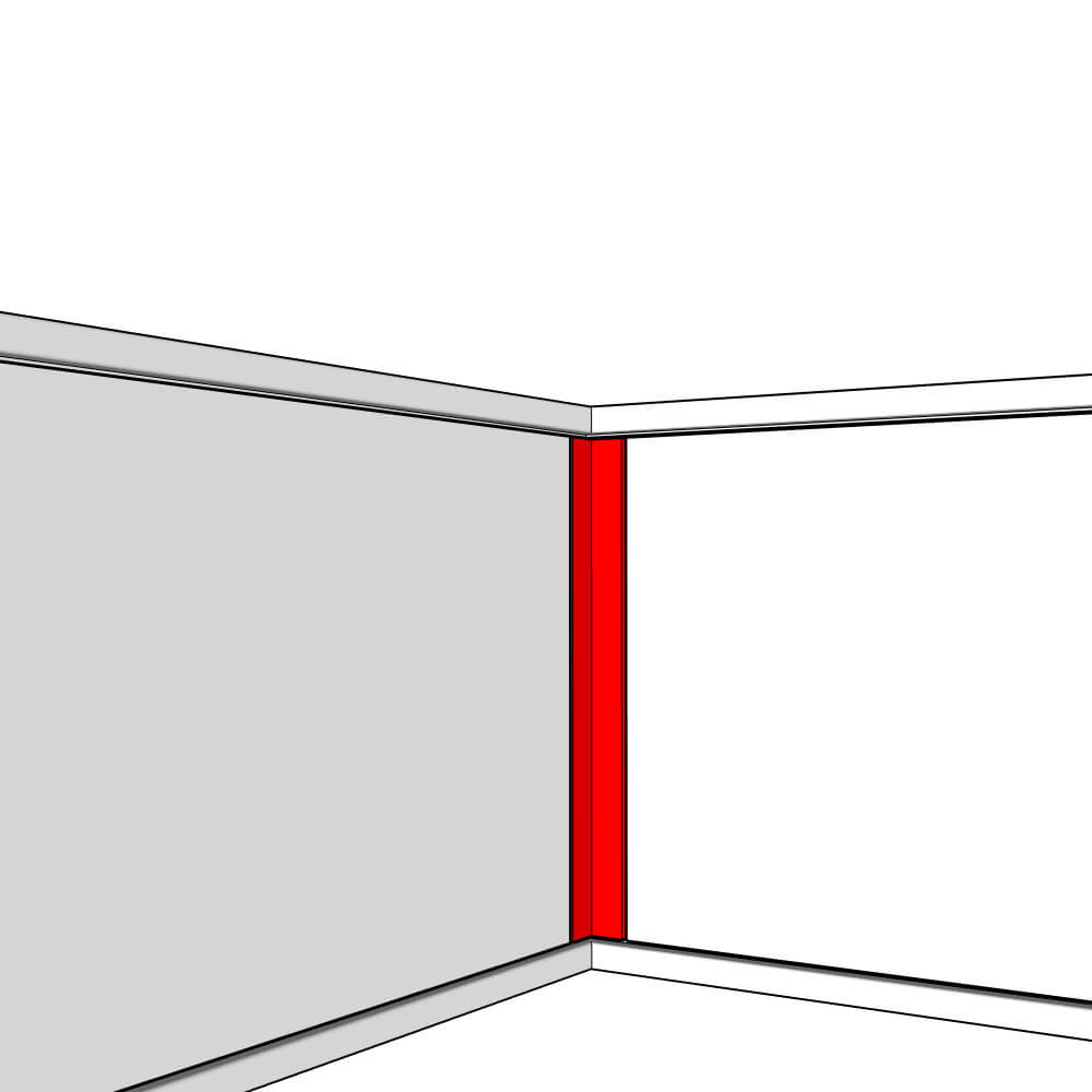 Lucca Fixed Size Corner Post Set - 570 x 60 x 60mm