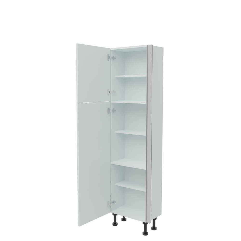 500mm True Handleless Tall Larder Unit - 570mm Top Door - Left Hand (Low) (300mm Deep)