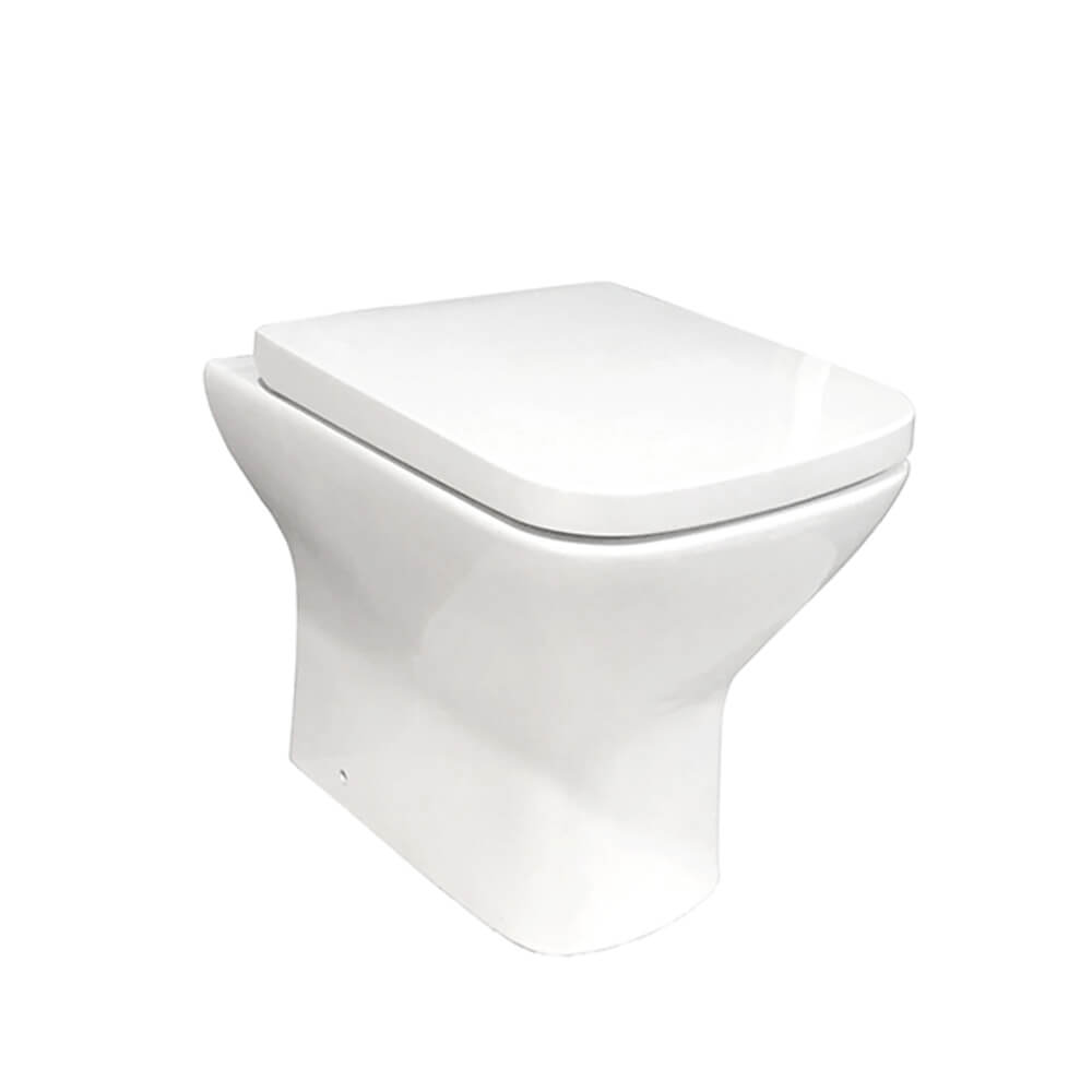 Porto Rimless Back to Wall Pan & Wrap Over Seat