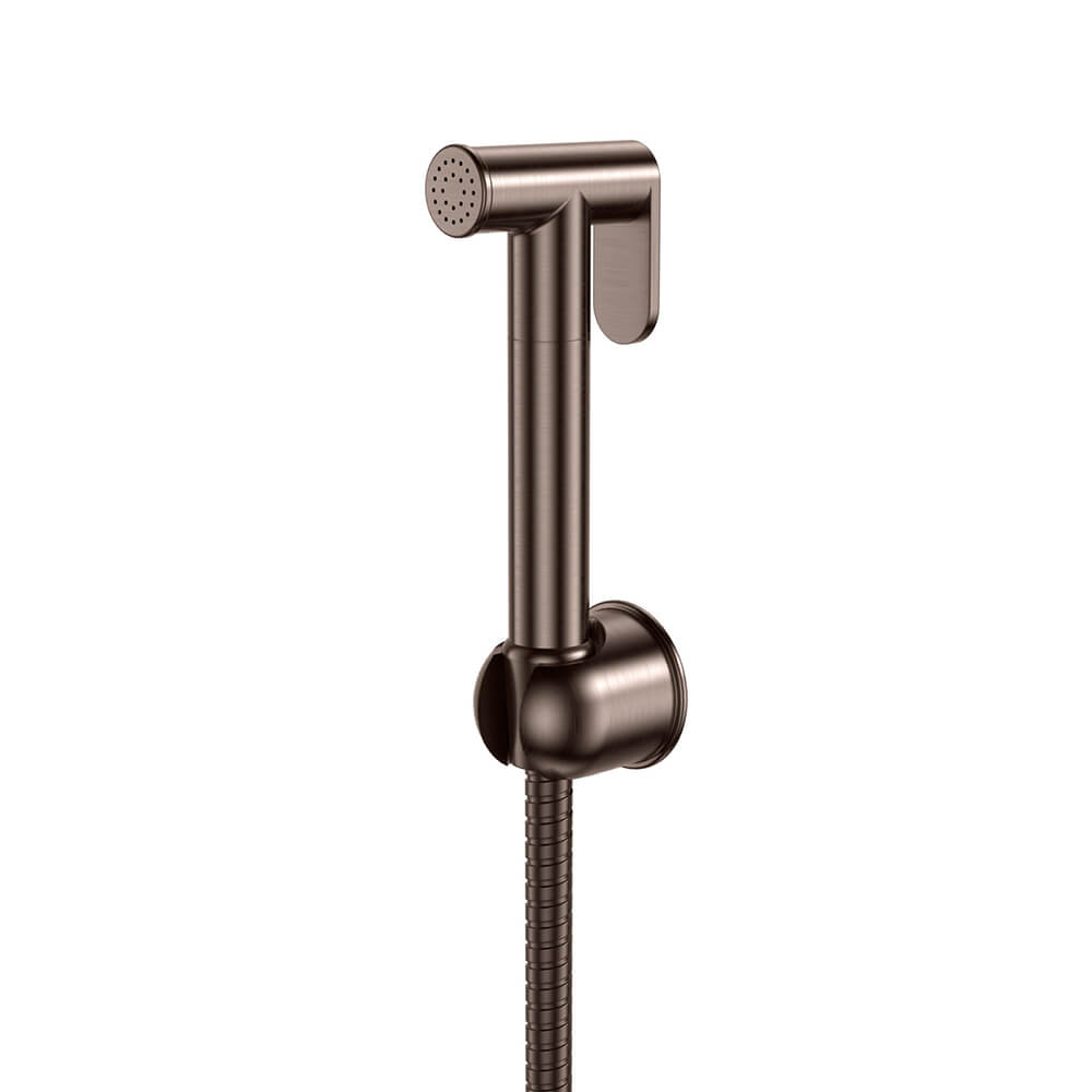 Douche Handset - Flexi and Holder - Brushed Bronze