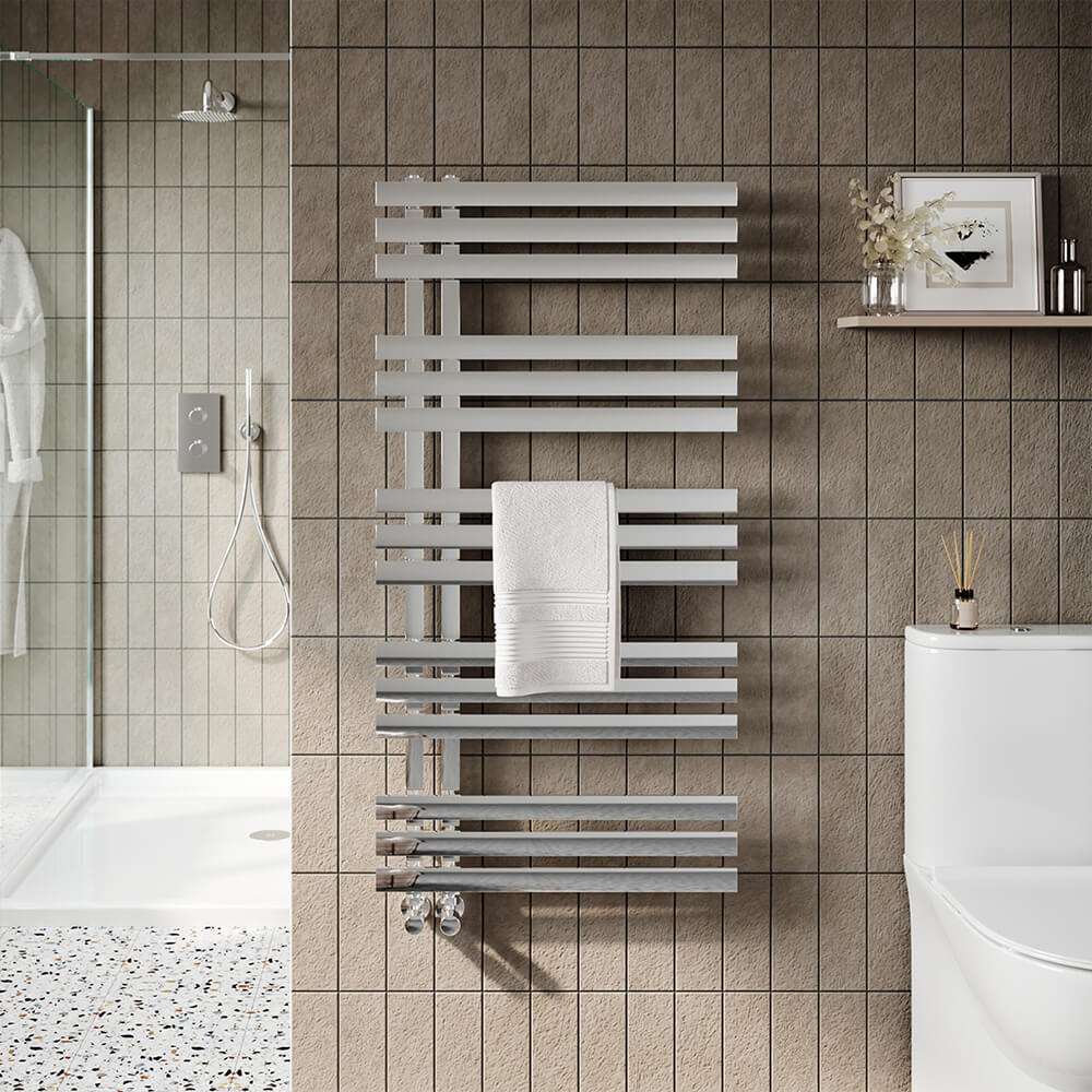 Elizabeth Towel Radiator - Chrome  - 500mm Width Options