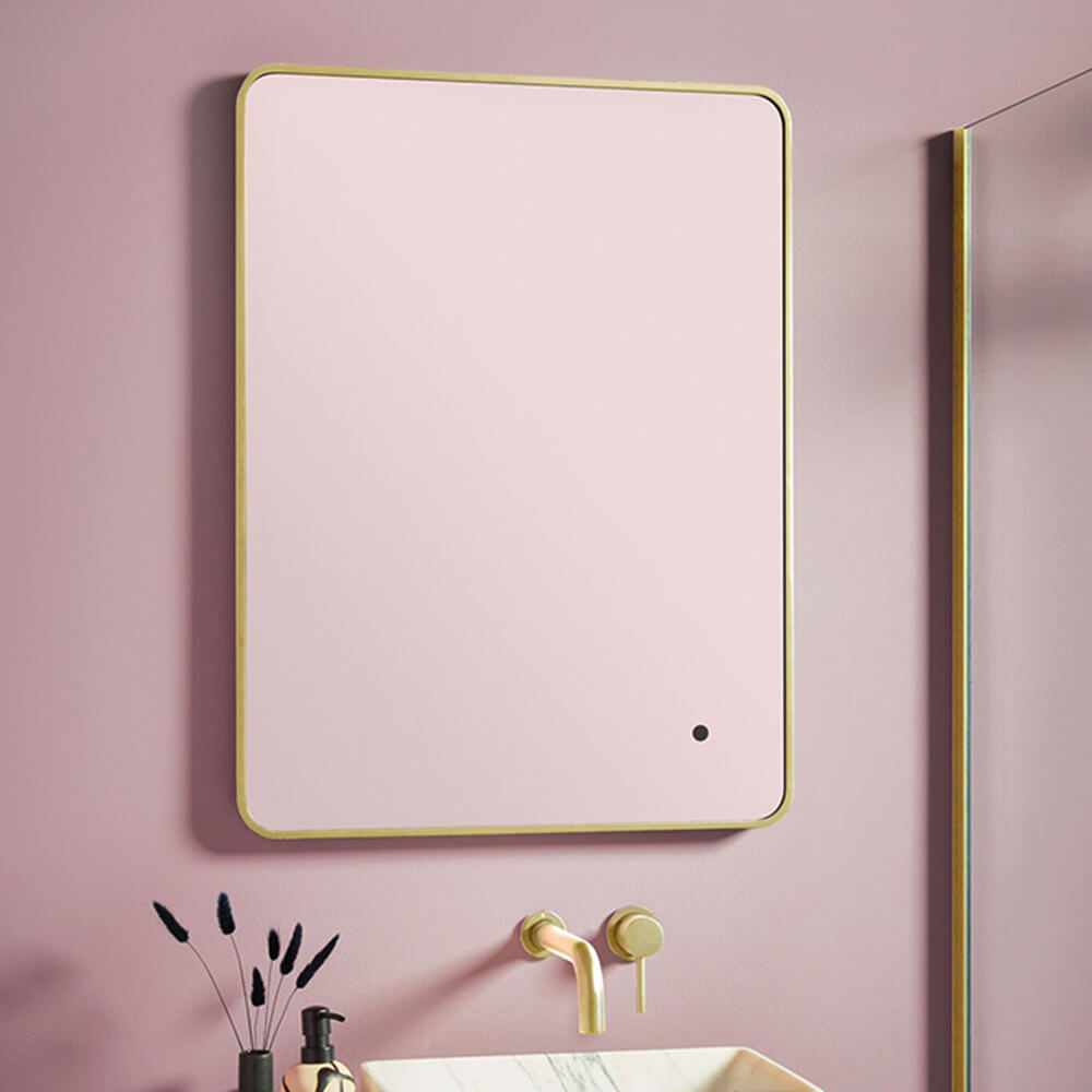 Alfie - Soft Edged LED Mirror - Brushed Brass - 600mm x 800mm (Mix & Match)