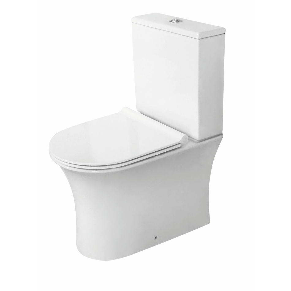 Deia Rimless Closed Back Pan Including Cistern & Soft Close Seat (Complete)