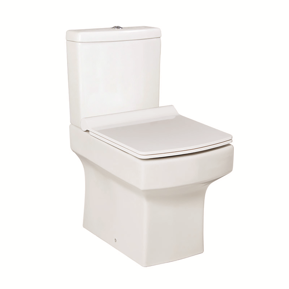 Denza Open Back Pan Including Cistern & Soft Close Slimline Seat (Complete)