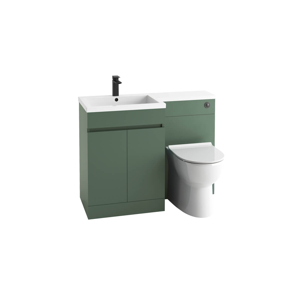 Empire 1100 Furniture Pack - Left Hand Basin - Matte Sage Green (Complete)