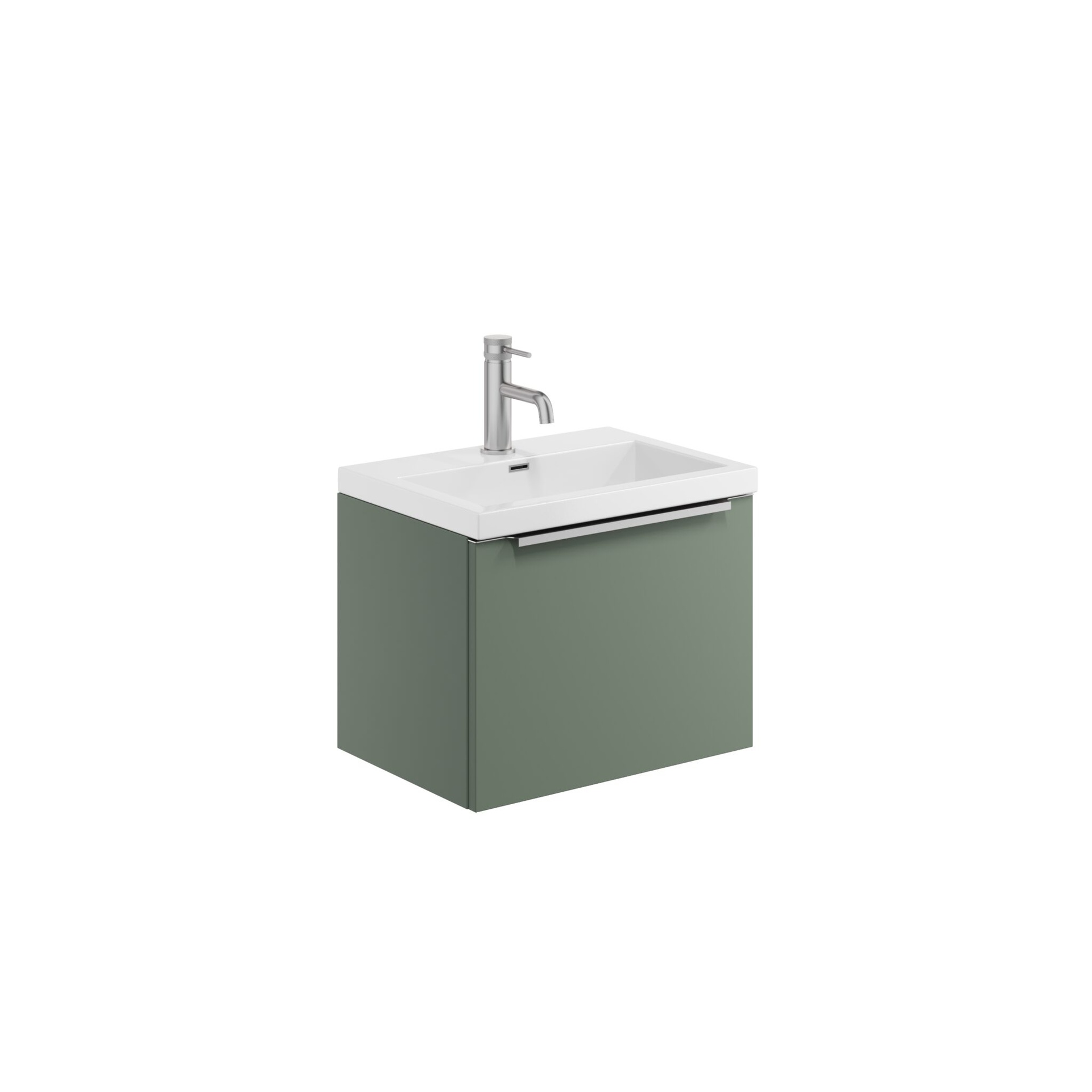 Muro 500 Basin Wall Cabinet - Reed Green (Complete)