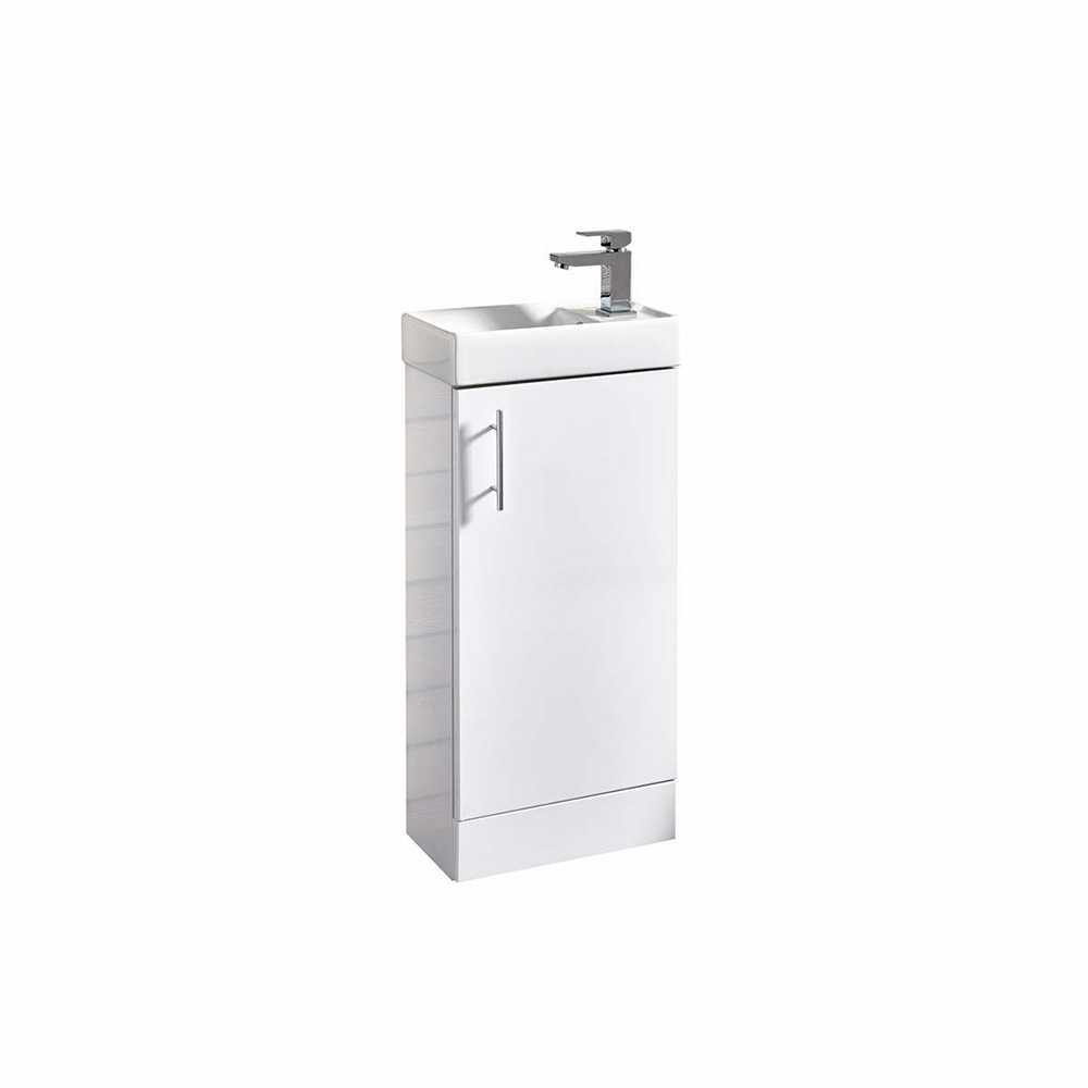 Waterguard Cloakroom Cabinet - Gloss White (Complete)