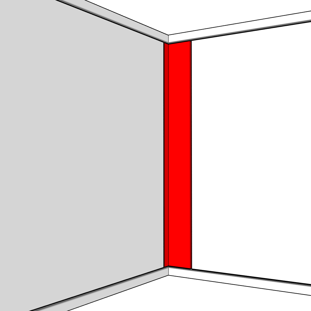 Vento Woodgrain Adjustable Corner Post Set - 895 x 100 x 18mm (x2)