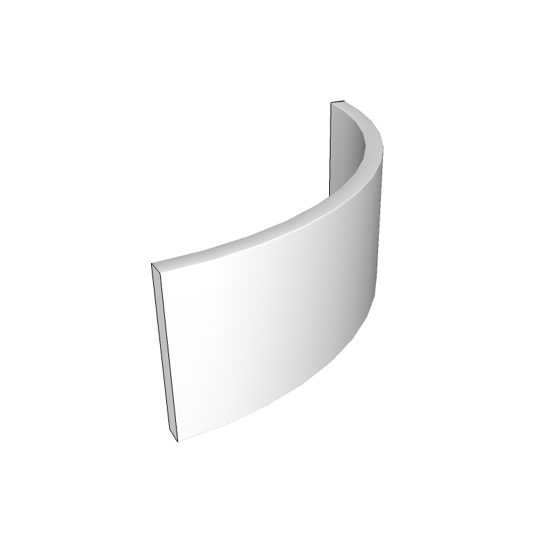 Norwood Lacquered Oak External Curved Plinth