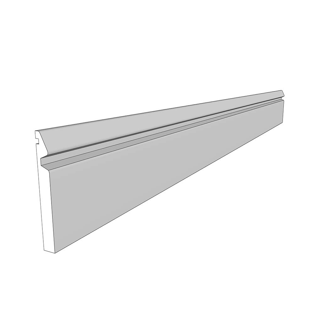 Norwood (F&B or RAL Colour) Decorative Plinth - Angled Design - 2800 x 150mm