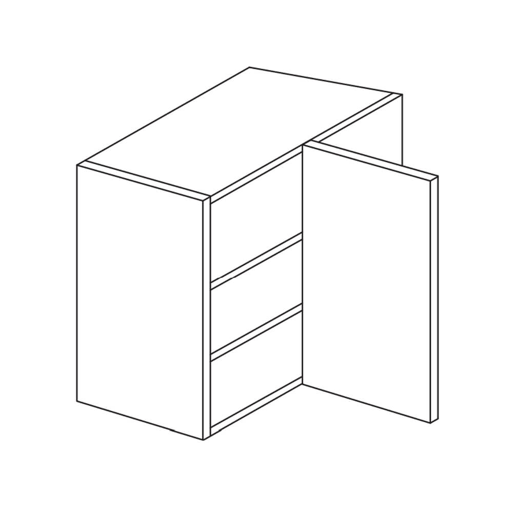 MODUS Piatto Textured Amber Oak Corner Wall Units - Conventional