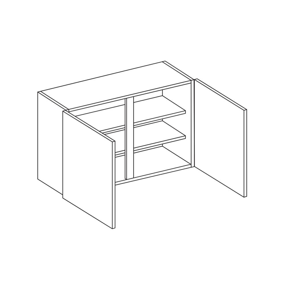 MODUS Sereno Matt Light Grey Wall Units - Double Door