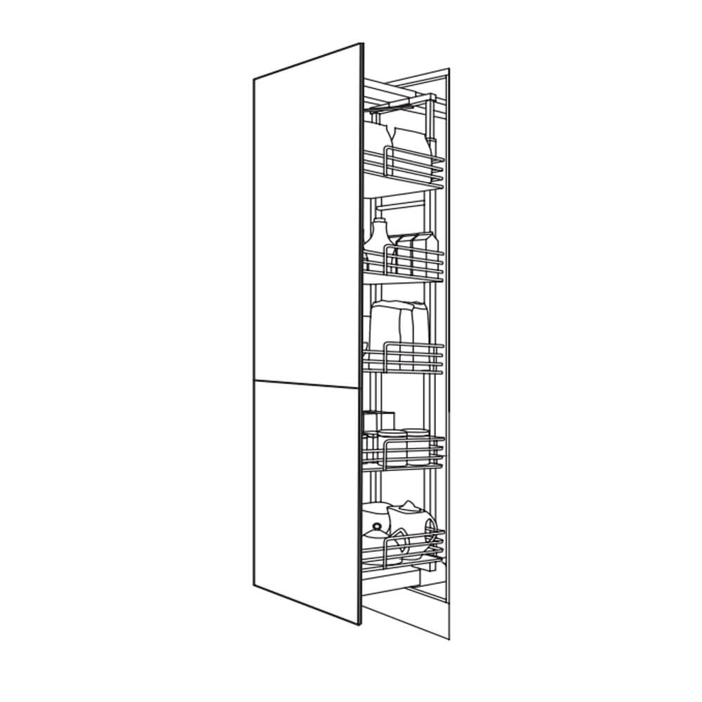 MODUS Senza Gloss White Dynamic Tall Larder