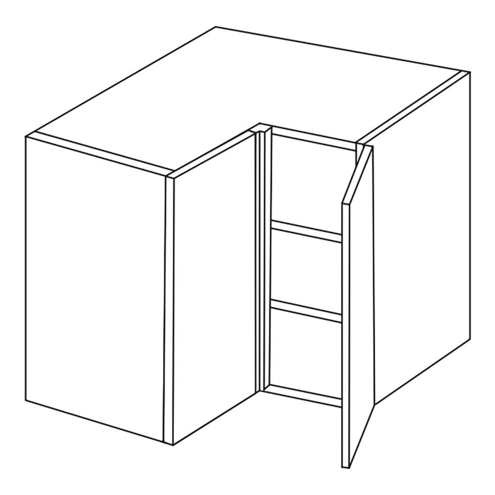 MODUS Piatto Textured Amber Oak Corner Wall Units - L-Shape