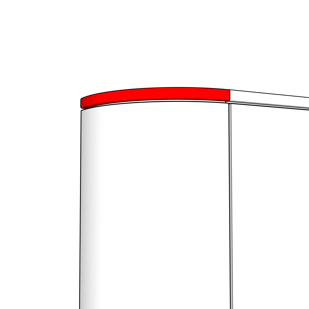 Bramblewood External Curved Cornice - Universal