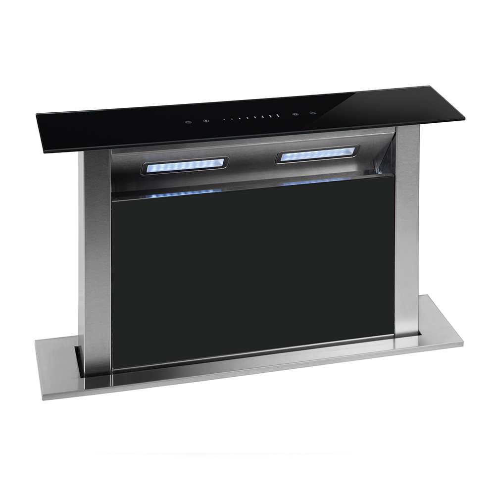 BEKIA 60cm Black Motorised Downdraft Hood