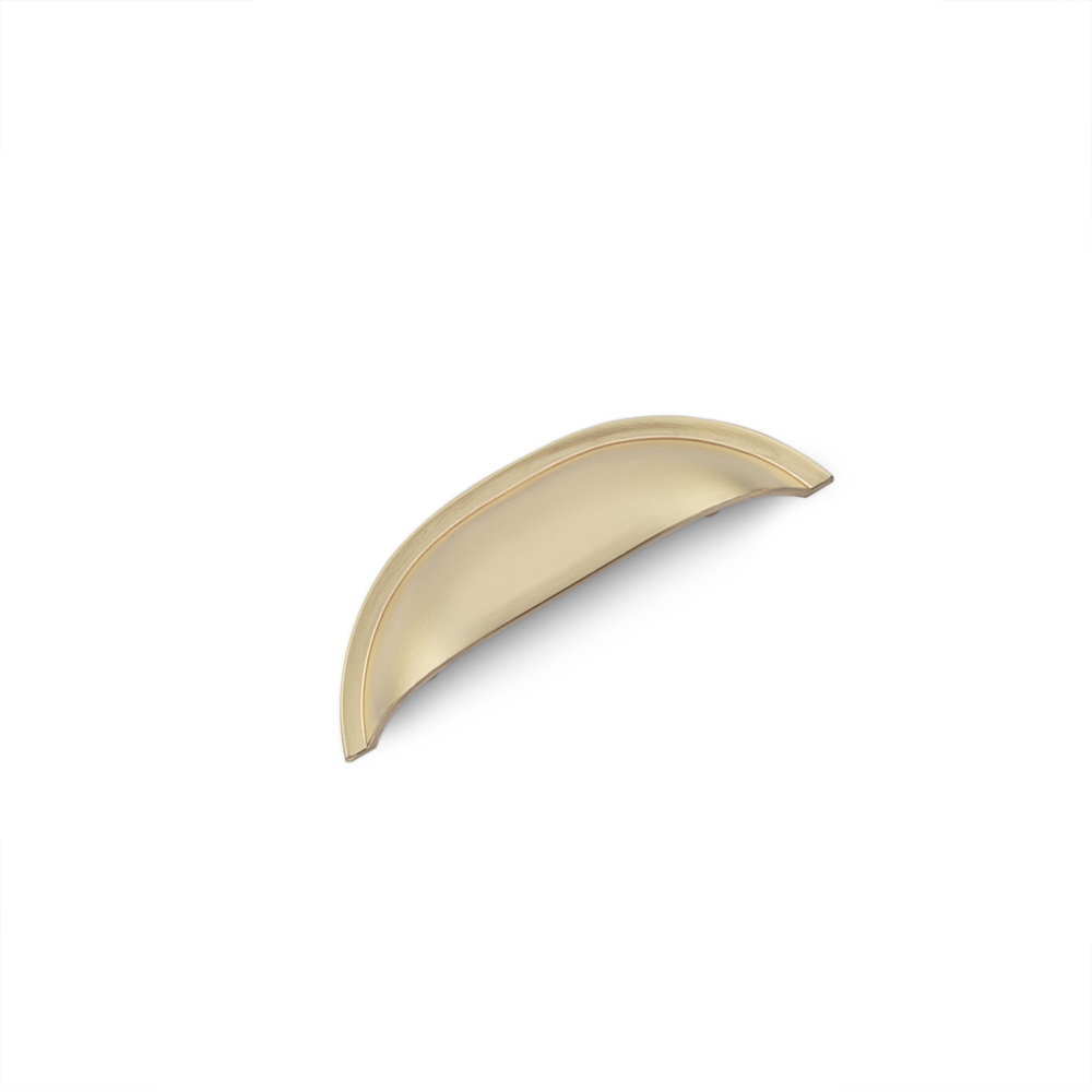 AURORA Linear Cup Handle - 110mm (64mm Hole Centres) - Satin Brass (HB6-0181)
