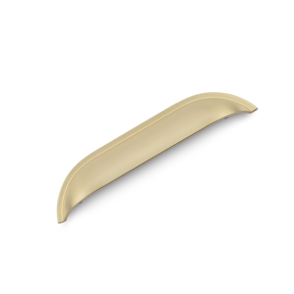 AURORA Linear Cup Handle - 174mm (128mm Hole Centres) - Satin Brass (HB6-0180)