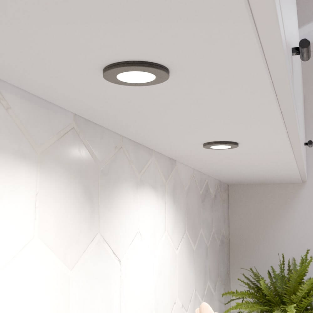 AURORA Slim Round Light Kit  - Matt Black - 2 Lights