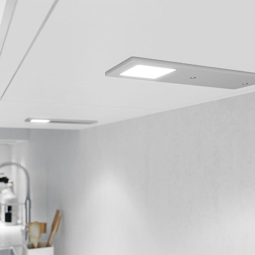 AURORA Slim Rectangle Light Kit  - Aluminium - 2 Lights