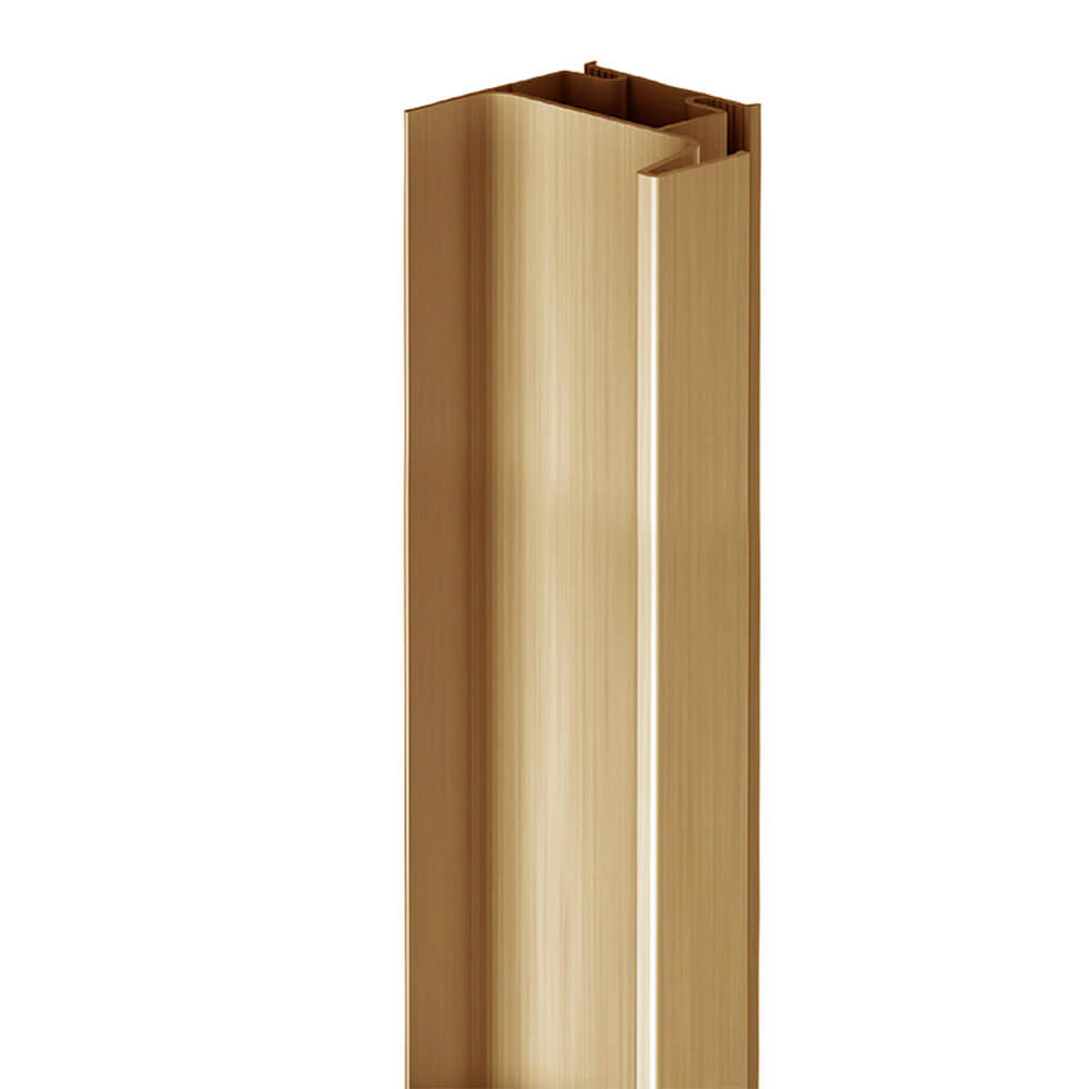 Vertical Profile - True Handleless Gola Rail - Single Opening - Brushed Bronze