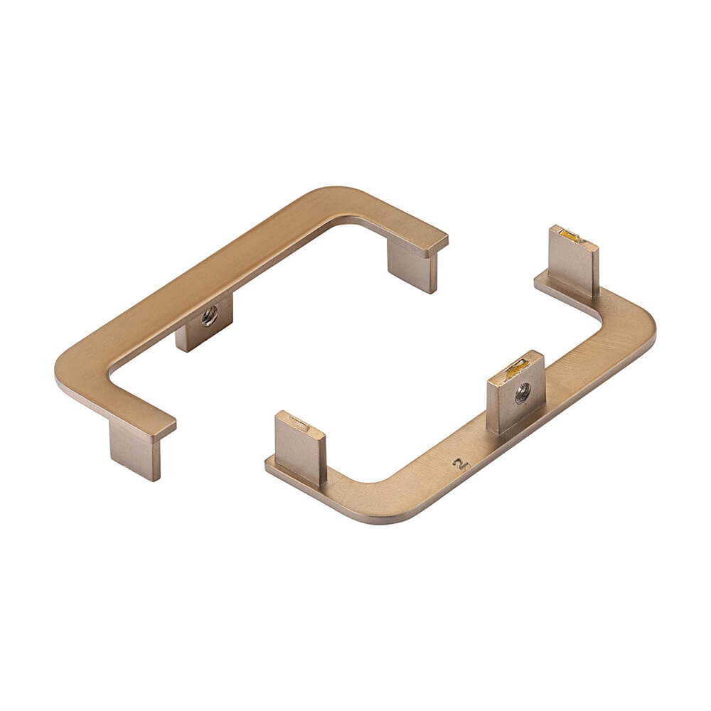 Mid Profile End Cap for True Handleless - Brushed Bronze