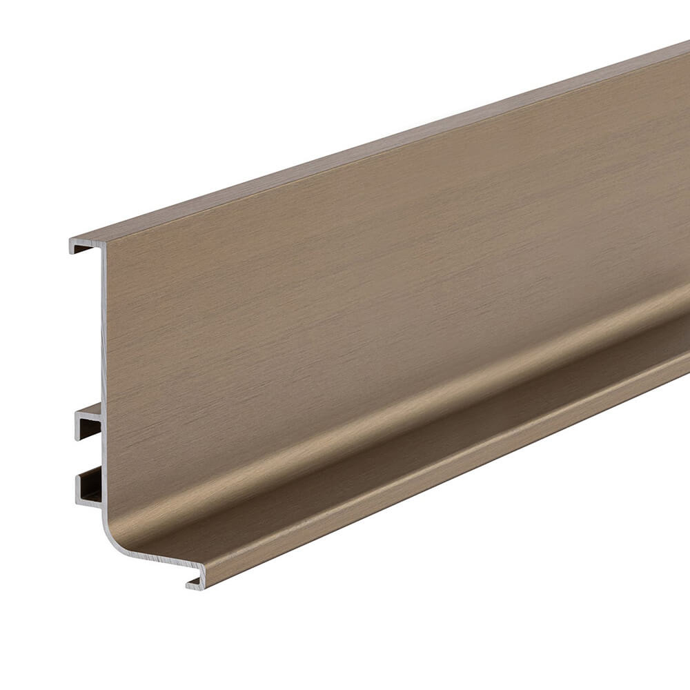 Top Profile for True Handleless - Brushed Bronze - 4000mm Length