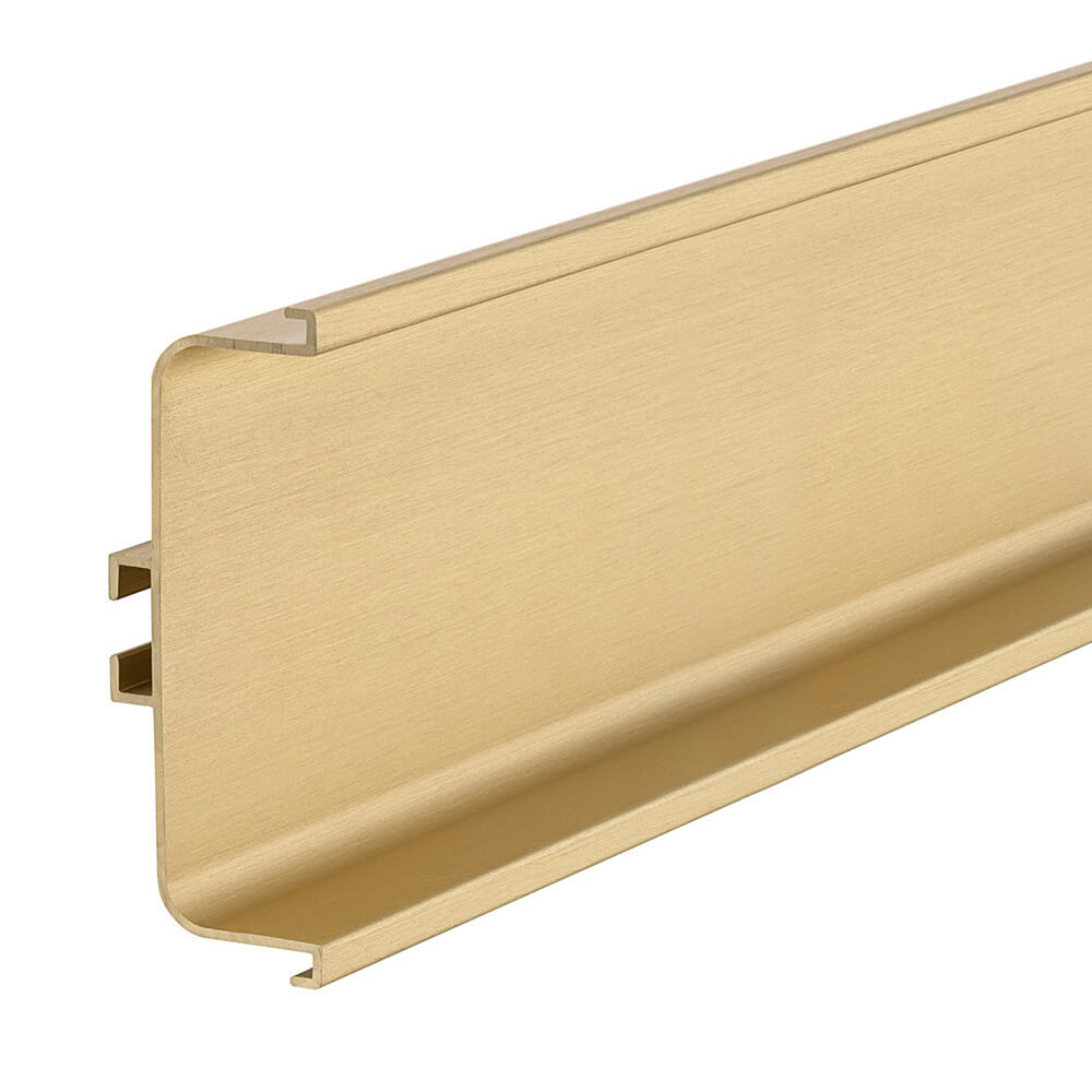 Mid Profile for True Handleless - Brushed Brass