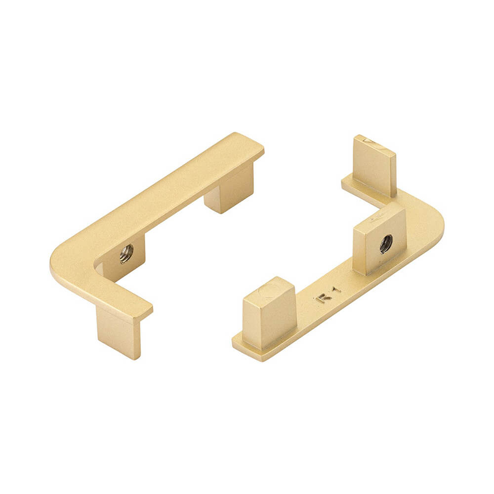 Top Profile End Cap Set for True Handleless - Brushed Brass