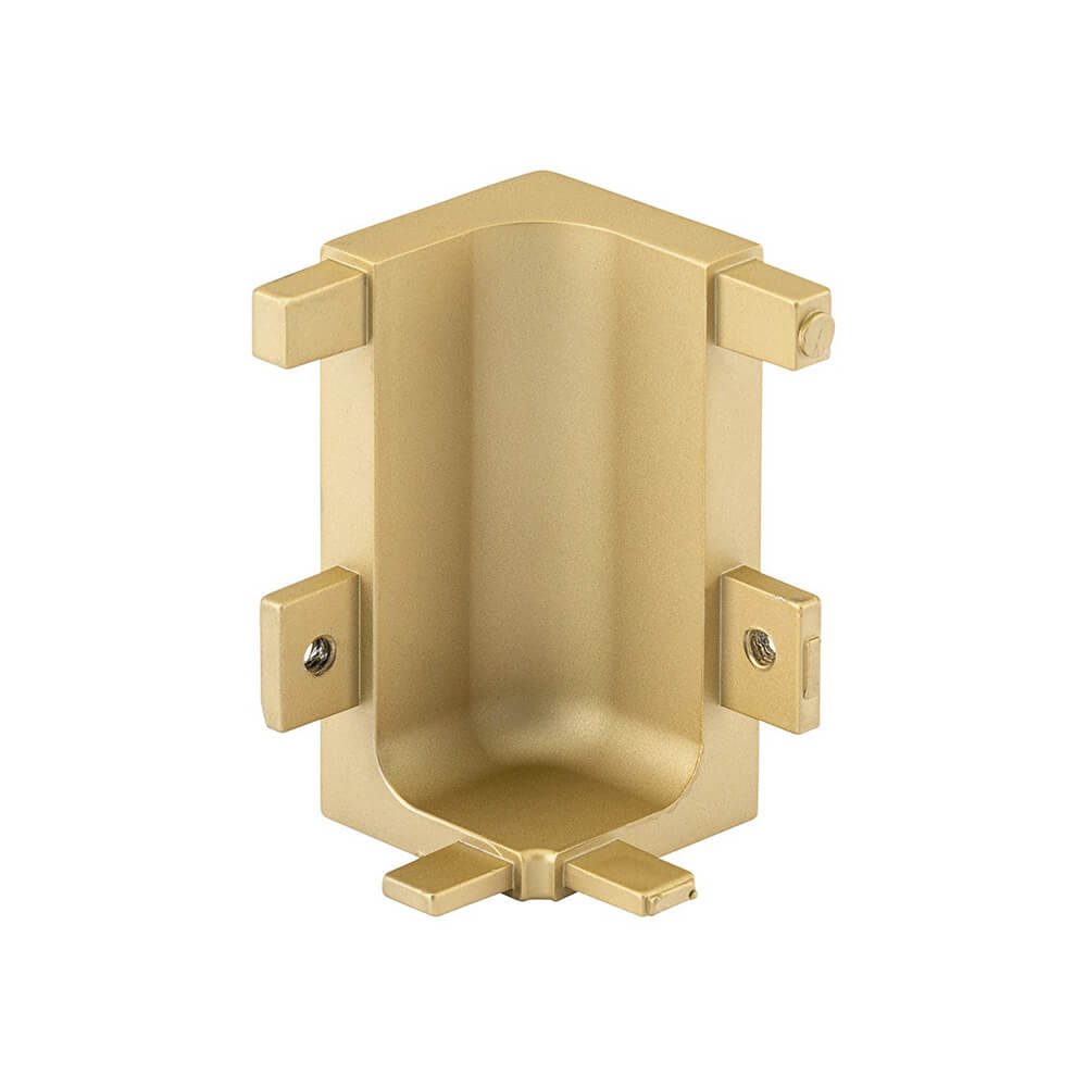 Top Profile Internal Corner Joint for True Handleless - Brushed Brass