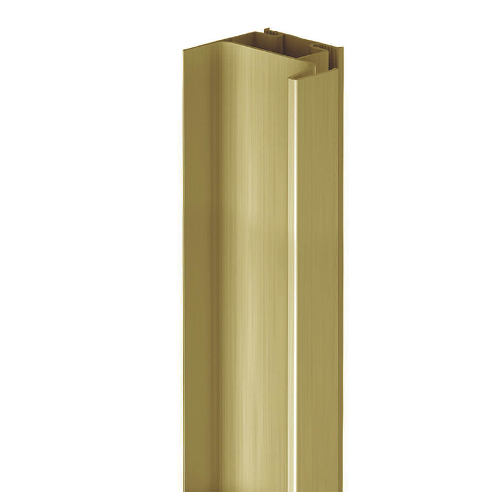 Vertical Profile - True Handleless Gola Rail - Single Opening - Brushed Brass